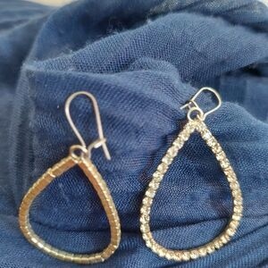 Elegant Silver Teardrop Earrings